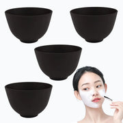 Rowcay 4 Piece Silicone Mixing Bowl Set 3.93 Inch Microwaveable Silicone Bowls Facial Bowls for Aestheticians for Facial Masks Mud Masks and Other Skin Care Products